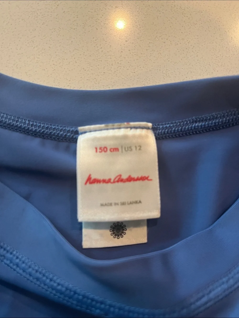Hanna Andersson Slate Blue  Short Sleeve Rashguard